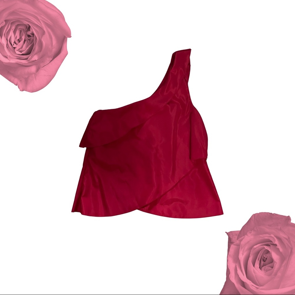 One shoulder Zara silk top